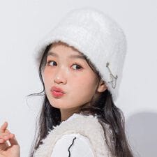 【 ニコ☆プチ 掲載 】蝶チャーム付きバケットハット