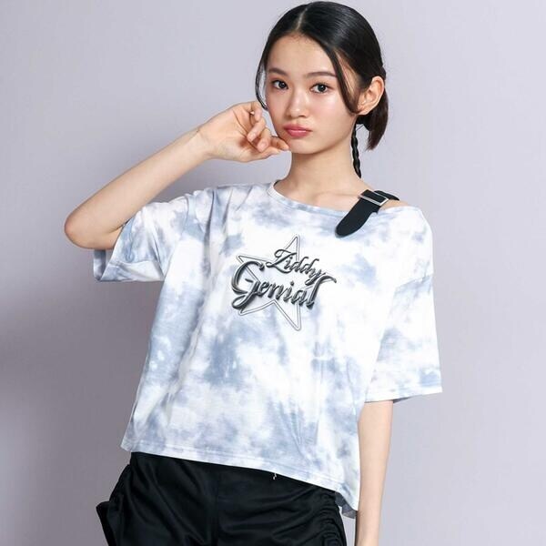 C954【dyenomite】半袖タイダイプリントTシャツ【S】総柄