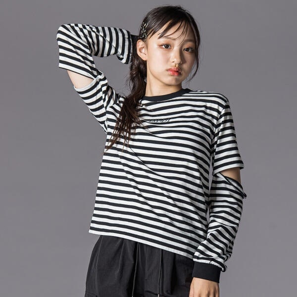 2WAYデザイン長袖Tシャツ(130~160cm) | ジディ(ZIDDY) | マルイ