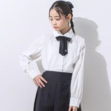 【 ニコ☆プチ 掲載 】リボン付きブラウス(130~160cm)