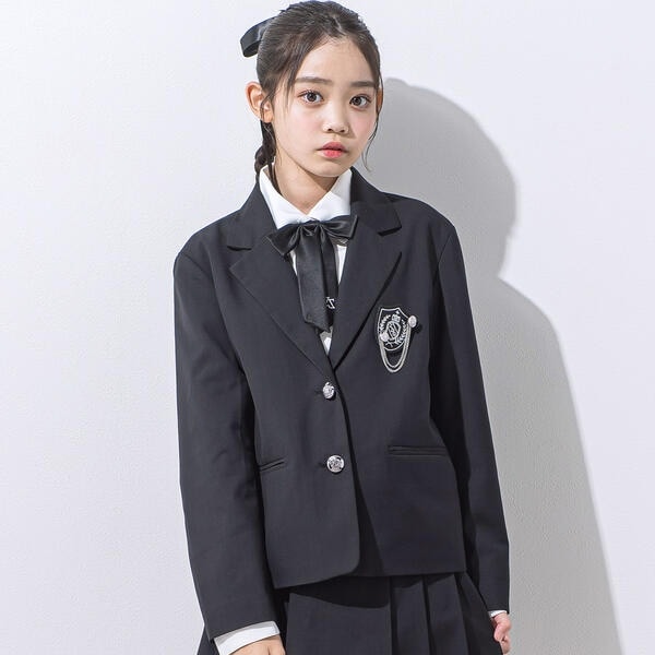 ニコ☆プチ 掲載 】エンブレムジャケット(140~160cm) | ジディ(ZIDDY