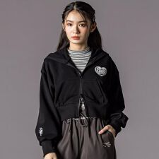 ウエスタン短丈ジップアップパーカー(130~160cm)