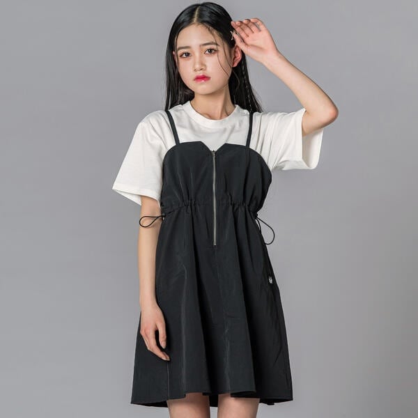 [�}���C]ZIP�i�C�����L���~�W�����p�[�X�J�[�g(130~160cm)/�W�f�B�iZIDDY�j �u���b�N