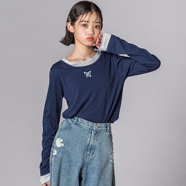 [�}���C]�o�^�t���C�h���イ�V�A�[���C���[�h�������g�b�v�X(130~160cm)/�W�f�B�iZIDDY�j �l�C�r�[