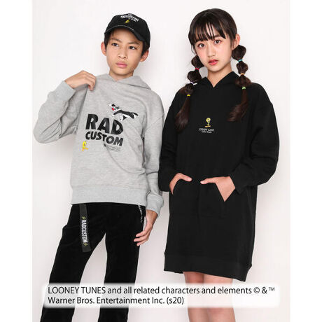ニコ プチ掲載 ルーニーテューンズ コラボ トゥイーティー 刺繍 フード付き ワンピース ジディ Ziddy ファッション通販 マルイウェブチャネル To607 352 75 01