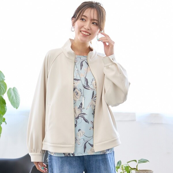 手洗いOK・セットアップ対応】アクアスーティング・ジップアップ