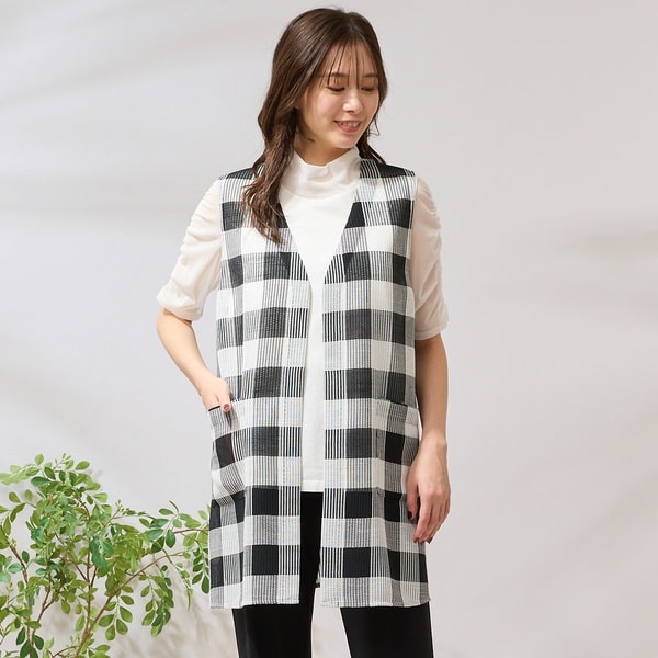 ピサーノ（PISANO）/【手洗いOK】カラミメッシュ・Ｖネックジレ 手洗いOK】カラミメッシュ・Vネックジレ | ピサーノ(PISANO) | マルイ