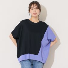 ピサーノ(PISANO)の【手洗いOK】バイカラー切り替えドルマントップス