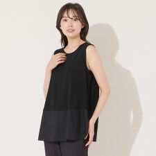 ピサーノ(PISANO)の【紫外線防止・接触冷感・手洗いOK】ウエスト切り替えタンクトップ