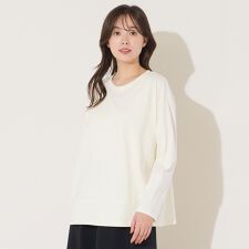 【手洗いOK・綿100％】切り替えデザイン・サイロプレミアム天竺ロンT