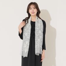 ボタニカル刺繍ストール