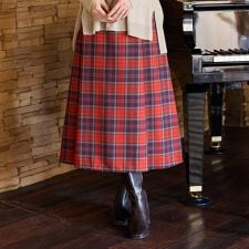 【セットアップ対応】Aラインチェック柄スカート