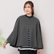 ピサーノ(PISANO)のラウンドネック・ポンチョジャケット