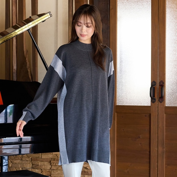 バイカラー配色・ドルマンスリーブニット | ピサーノ(PISANO) | マルイ