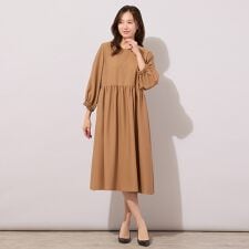 【ハレの日・セットアップ対応】ハイウエスト・ギャザードレス