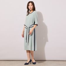 【セットアップ対応】セラテリー梨地ワンピース