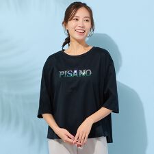 【手洗いOK・綿100％】PISANOジルコンロゴカットソー