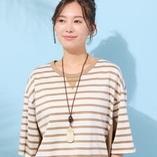 ティアドロップ・モザイクシェルネックレス