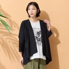 【手洗いOK】ドルマンスリーブタックカーディガン