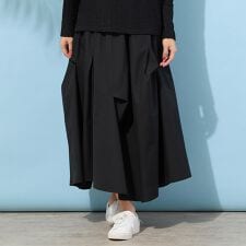 【手洗いOK・セットアップ対応】タイプライター・ボリュームタックスカート