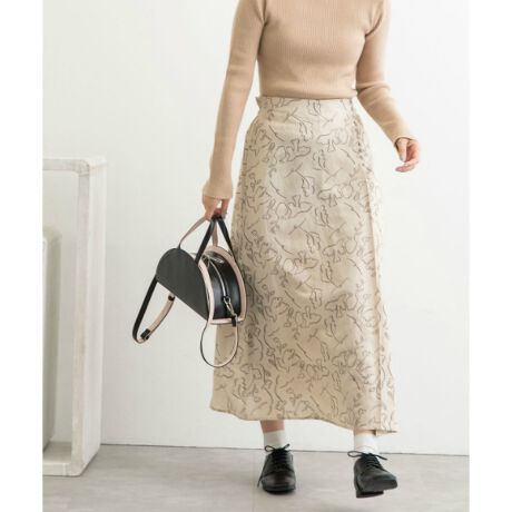 線画プリントラップ風スカート | プードゥドゥ(POU DOU DOU) | マルイ  