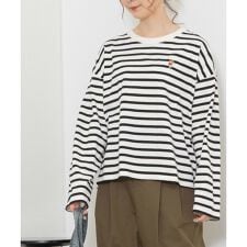 USAコットンワンポイント刺繍ワイドロンTee