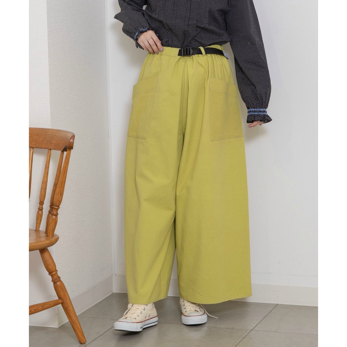 ハイウエストワイドデニムパンツ | ローズバッド(ROSE BUD