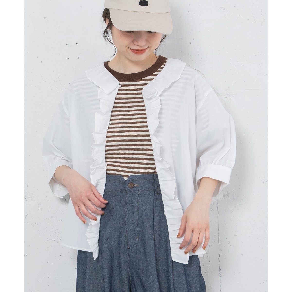 SHIPS - ☆【SHIPS別注】Sohana:〈手洗い可能〉フリル　ギャザーブラウス　ピンク SHIPS別注】Sohana：〈手洗い可能〉フリルギャザー