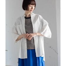 バック刺繍オーバーサイズシャツ