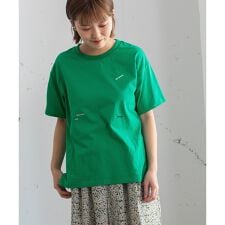 ミニロゴ刺繍カラーTシャツ | プードゥドゥ(POU DOU DOU)