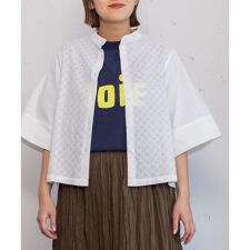 エンブロイダリー切り替えシャツ