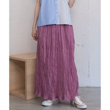 ＜made in INDIA＞クリンクルスカート