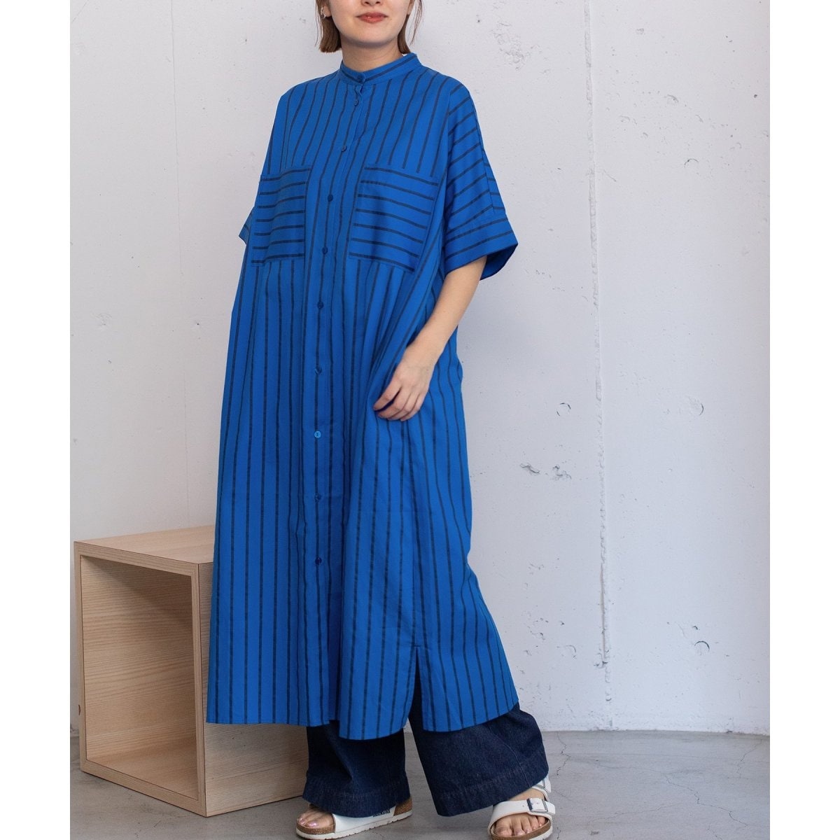 マドラスチェックシャツワンピース | プードゥドゥ(POU DOU DOU