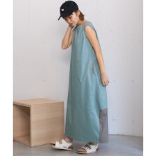 プードゥドゥ(POU DOU DOU)のバックヘム配色コクーンワンピース