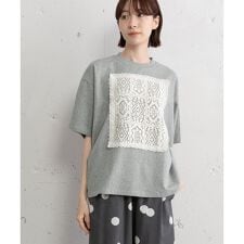 リメイク風デザインレースTシャツ