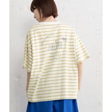 JOiEバックロゴ刺繍Tシャツ