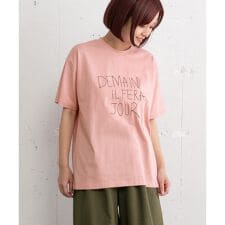 ロゴ刺繍Tシャツ