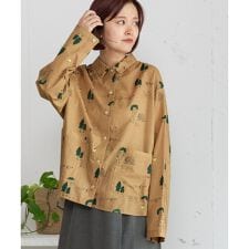 スワンレイクプリントポケットシャツ