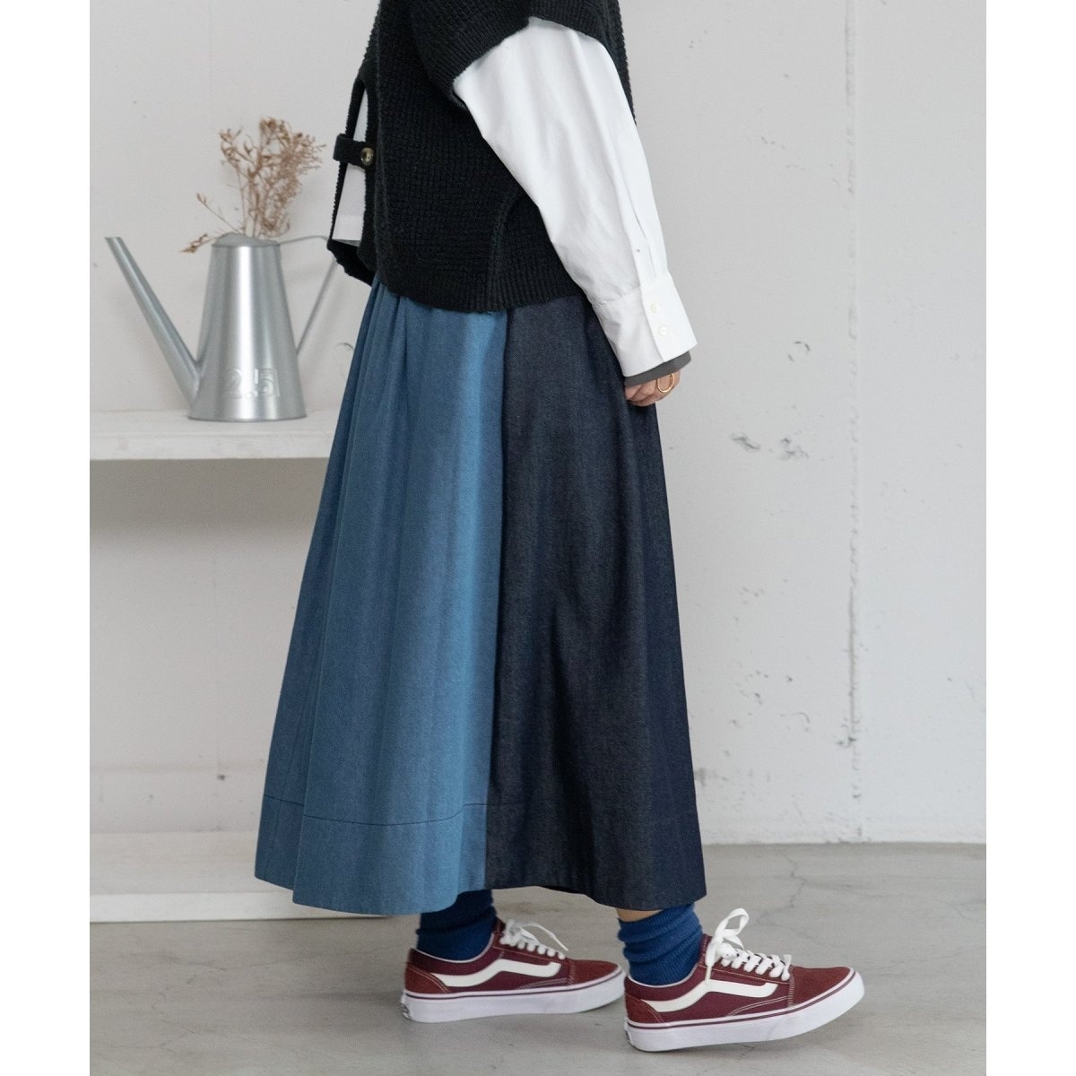 シアーオーガンジープリーツスカート | アダムエロペ(ADAM ET