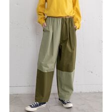パッチワークタックパンツ