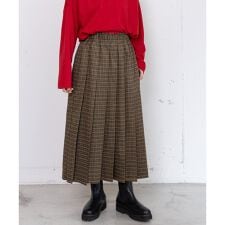 2wayチェックプリーツスカート
