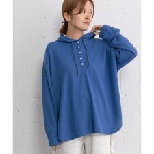 ヘンリーネックフーディトップス