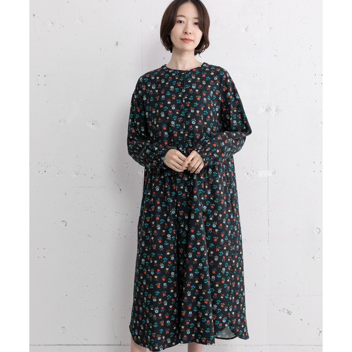 新品 Spicck and Span シアーヨーク切替ワンピ ブルー Spick & Span（スピックアンドスパン）の「《追加》シアーヨーク