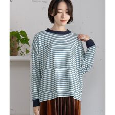 プードゥドゥ(POU DOU DOU)のマルチカラーボーダーロンT