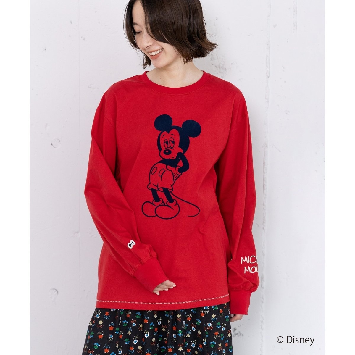 Disney/フロッキープリントロングTシャツ
