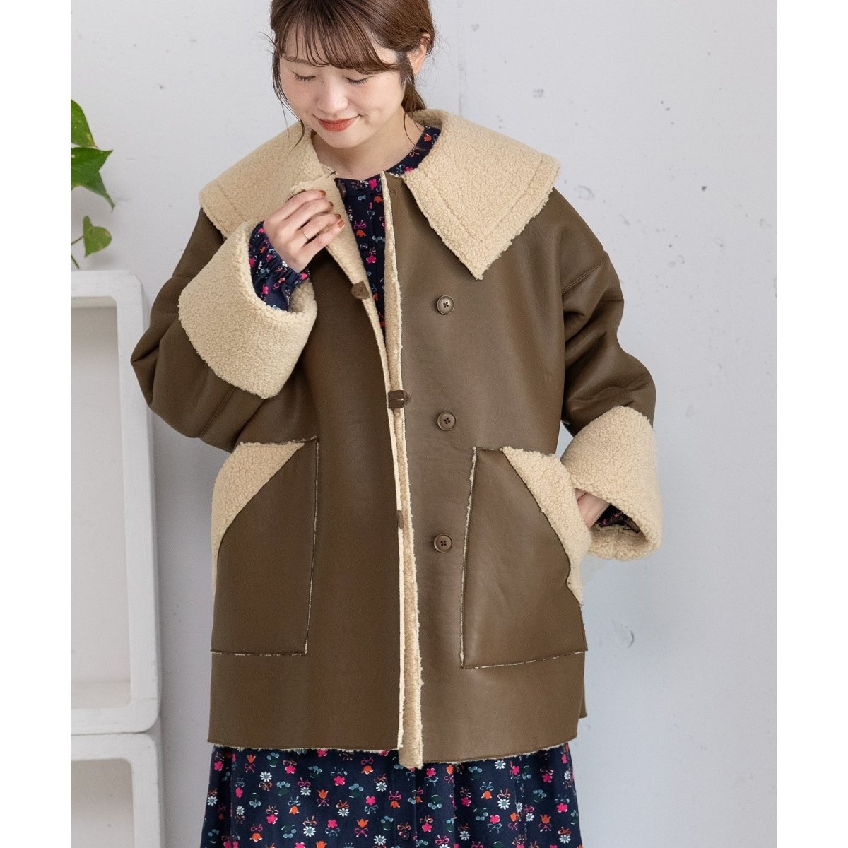 プードゥドゥ（POU DOU DOU）/ビッグカラーボンバージャケット ビッグカラーボンバージャケット | プードゥドゥ(POU DOU DOU