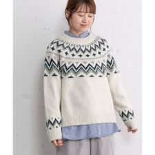 プードゥドゥ(POU DOU DOU)の求心ジャガードニット