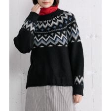 プードゥドゥ(POU DOU DOU)の求心ジャガードニット