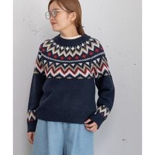 プードゥドゥ(POU DOU DOU)の求心ジャガードニット