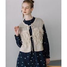 2wayループ編みニットベスト